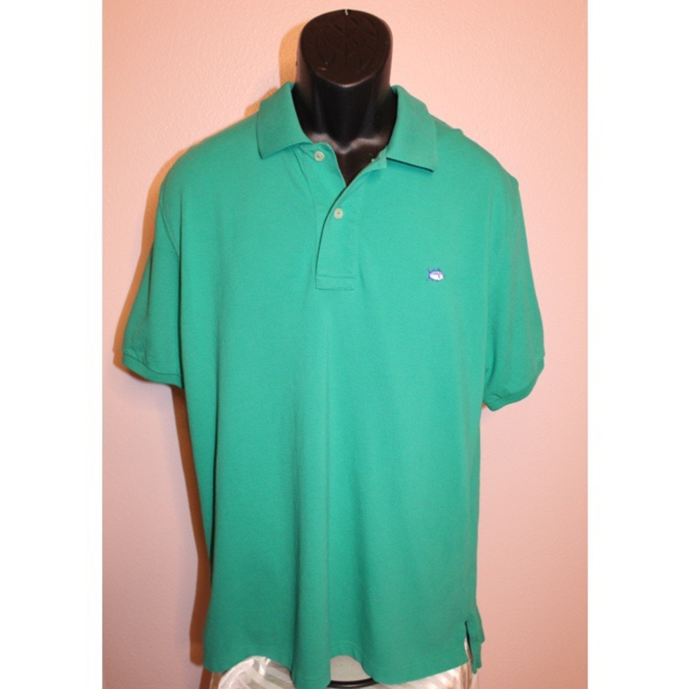 SOUTHERN TIDE SkipJack Green Polo- Large